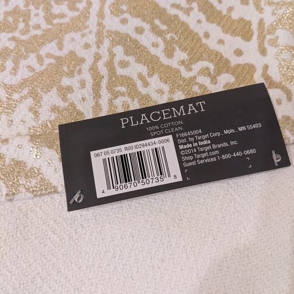 Threshold Gold Abstract Placemats - Picture 3 of 6